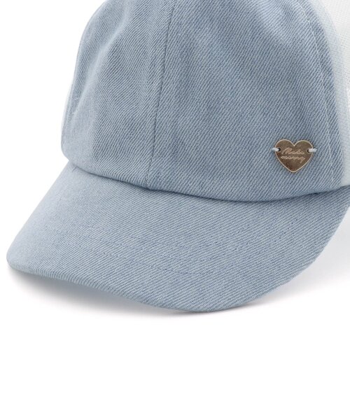 apres les cours（アプレレクール）の「リボン付きメッシュキャップ（キャップ・キッズ・チェック/インディゴブルー/アイボリー・50/54/58）」の11枚目の写真