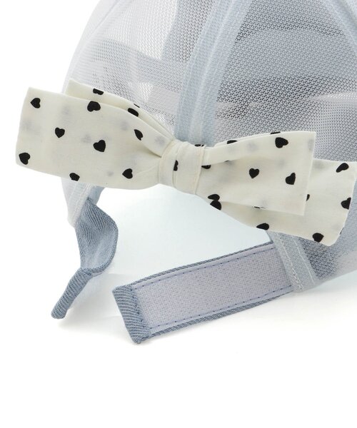 apres les cours（アプレレクール）の「リボン付きメッシュキャップ（キャップ・キッズ・チェック/インディゴブルー/アイボリー・50/54/58）」の15枚目の写真