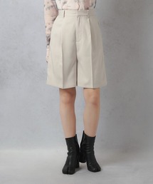 Lull | 【Lull / ルル】セットアップ対応 / キレイめタックハーフパンツ(その他パンツ)