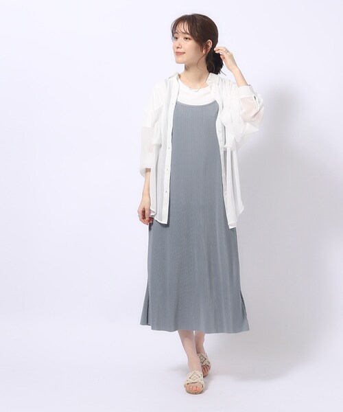 Cutie Blonde（キューティーブロンド）の「◆プリーツキャミワンピース（ワンピース・レディース・ブラウン系/ブラック/ライトブルー・00）」の17枚目の写真