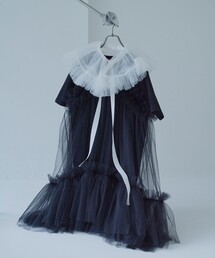 VIVIANO Gatehered Tulle T-shirt ワンピース VIVIANO Gatehered Tulle T-shirt ワンピース VIVIANO Gatehered Tulle
