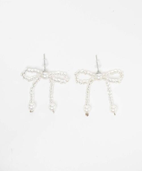 WEGO(ウィゴー)の「WEGO/ビーズリボンピアス(ピアス(両耳用)・レディース・ブラック/その他1/その他2・FREE)」の8枚目の写真