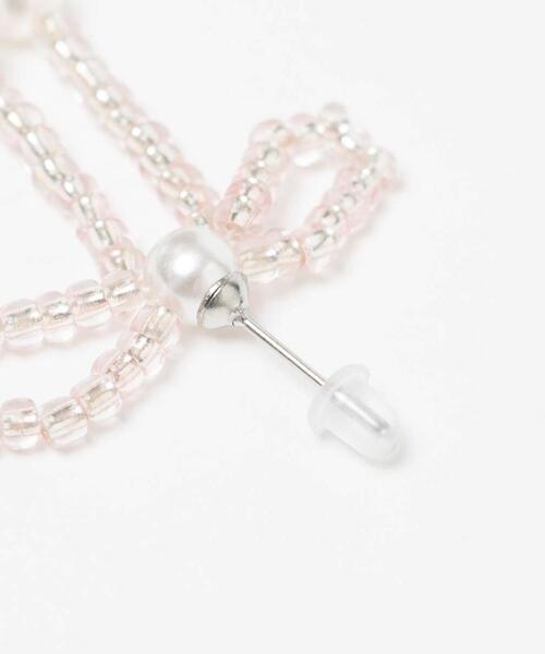 WEGO(ウィゴー)の「WEGO/ビーズリボンピアス(ピアス(両耳用)・レディース・ブラック/その他1/その他2・FREE)」の5枚目の写真