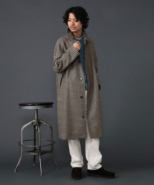 春【Macintoshチェックウールコート】アパルトモン購入 アパルトモン Check W Coat 春【Macintoshチェックウールコート