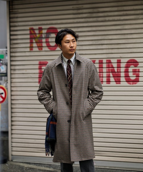 MACKINTOSH / 別注 BALFIELD ウール ガンクラブチェック ラグラン