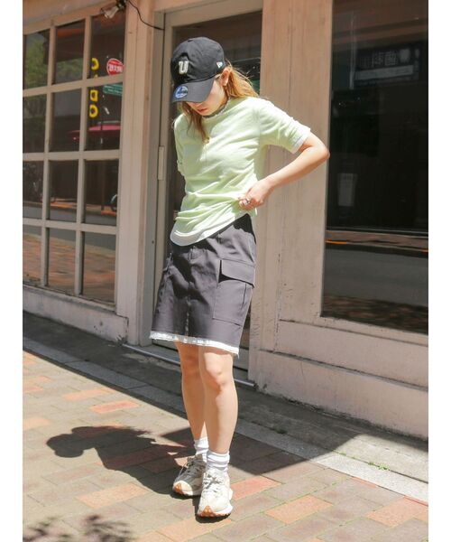 Ungrid（アングリッド）の「デザインミニスカート（スカート・レディース・チャコールグレー/ベージュ・SMALL/MEDIUM）」の11枚目の写真