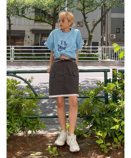 Ungrid（アングリッド）の「デザインミニスカート（スカート・レディース・チャコールグレー/ベージュ・SMALL/MEDIUM）」の17枚目の写真