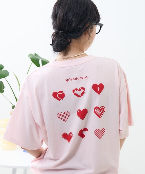 boohoo MAN DRIP HEART ハート バックプリント 半袖 Tシャツ FREAK'S STORE/ハート バックプリントTシャツ｜Daytona Park