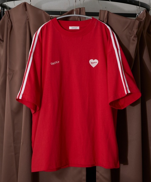 ONCILY（オンシェリー）の「SIDE LINE TRUCK LOGO T-SHIRT / サイドライントラックロゴTシャツ（Tシャツ/カットソー・メンズ・オフホワイト/レッド/ネイビー/グレー/ブルー・SMALL/MEDIUM/LARGE）」の5枚目の写真
