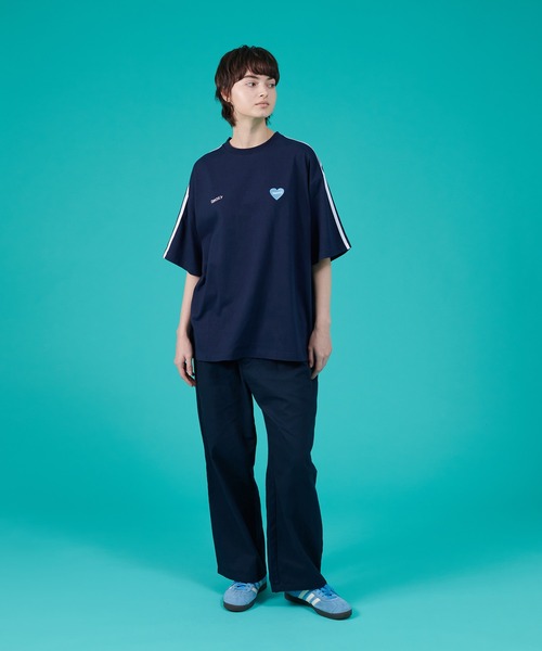 メンズ Tシャツ サイドライン クルーネック プルオーバー a1261 野球 アンダーシャツ クルーネック 半袖 ライトフィットアンダー