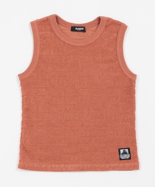 XLARGE KIDS（エクストララージキッズ）の「パイルロゴジャガードタンクトップ（タンクトップ・キッズ・ブラック/ブルー/ブラウン・90cm/100cm/110cm/120cm/130cm/140cm）」の3枚目の写真
