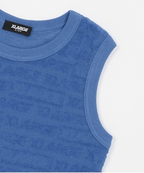 XLARGE KIDS（エクストララージキッズ）の「パイルロゴジャガードタンクトップ（タンクトップ・キッズ・ブラック/ブルー/ブラウン・90cm/100cm/110cm/120cm/130cm/140cm）」の7枚目の写真