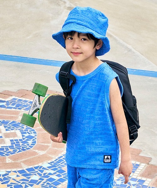 XLARGE KIDS（エクストララージキッズ）の「パイルロゴジャガードタンクトップ（タンクトップ・キッズ・ブラック/ブルー/ブラウン・90cm/100cm/110cm/120cm/130cm/140cm）」の11枚目の写真