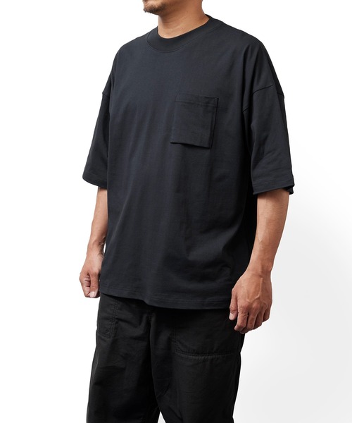 beruf baggage(ベルーフバゲッジ)の「【beruf baggage / ベルーフバゲージ】【GEARED】 COMFY S/S WIDE TEE コンフィ ワイド 半袖Tシャツ(Tシャツ/カットソー・メンズ・ブラック/グレー/ネイビー/ホワイト・FREE)」の1枚目の写真