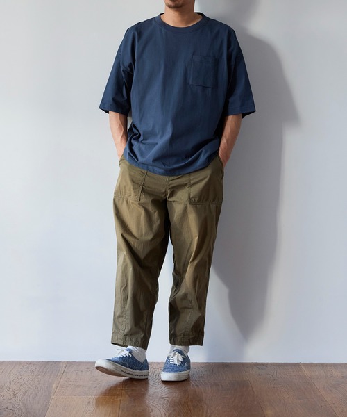 beruf baggage(ベルーフバゲッジ)の「【beruf baggage / ベルーフバゲージ】【GEARED】 COMFY S/S WIDE TEE コンフィ ワイド 半袖Tシャツ(Tシャツ/カットソー・メンズ・ブラック/グレー/ネイビー/ホワイト・FREE)」の15枚目の写真