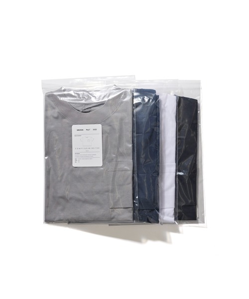 beruf baggage(ベルーフバゲッジ)の「【beruf baggage / ベルーフバゲージ】【GEARED】 COMFY S/S WIDE TEE コンフィ ワイド 半袖Tシャツ(Tシャツ/カットソー・メンズ・ブラック/グレー/ネイビー/ホワイト・FREE)」の16枚目の写真