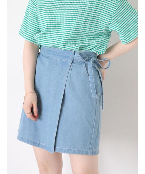 ehka sopo（エヘカソポ）の「ラップショートパンツ（その他パンツ・レディース・キナリ/ブラック/サックスブルー・F）」の14枚目の写真