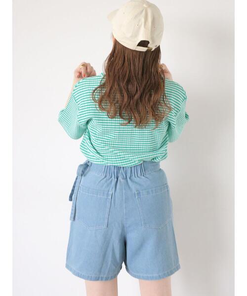 ehka sopo（エヘカソポ）の「ラップショートパンツ（その他パンツ・レディース・キナリ/ブラック/サックスブルー・F）」の15枚目の写真