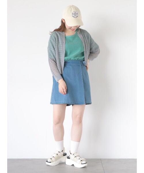 ehka sopo（エヘカソポ）の「ラップショートパンツ（その他パンツ・レディース・キナリ/ブラック/サックスブルー・F）」の16枚目の写真