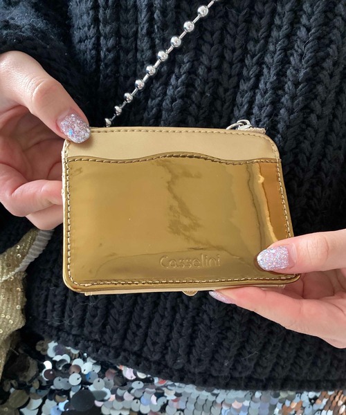 Casselini（キャセリーニ）の「Casselini(キャセリーニ)モチーフカードケース（カードケース・レディース・ブラック/ゴールド/シルバー/ピンク/ネイビー・FREE）」の13枚目の写真