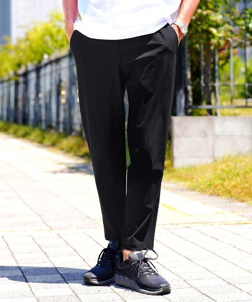 jiggys shop(ジギーズショップ)の「接触冷感ストレッチテーパードイージーパンツ(その他パンツ・メンズ・ネイビー/ブラック/チャコールグレー・MEDIUM/LARGE/X-LARGE)」の2枚目の写真