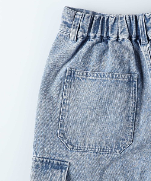 BACK NUMBER（バックナンバー）の「【BACK NUMBER】デニムカーゴショートパンツ（デニムパンツ・レディース・ライトインディゴブルー/ブラック・M/L）」の8枚目の写真