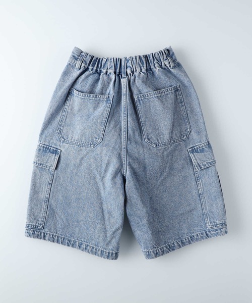 BACK NUMBER（バックナンバー）の「【BACK NUMBER】デニムカーゴショートパンツ（デニムパンツ・レディース・ライトインディゴブルー/ブラック・M/L）」の6枚目の写真