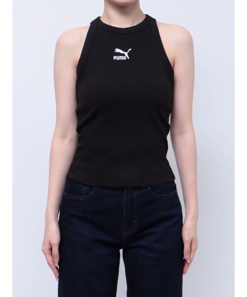PUMA（プーマ）の「【PUMA】CLASSICSリブスリムタンクトップ（タンクトップ・レディース・ホワイト/ブラック・FREE）」の15枚目の写真