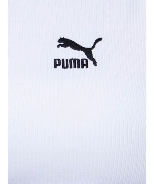 PUMA（プーマ）の「【PUMA】CLASSICSリブスリムタンクトップ（タンクトップ・レディース・ホワイト/ブラック・FREE）」の7枚目の写真
