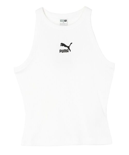 PUMA（プーマ）の「【PUMA】CLASSICSリブスリムタンクトップ（タンクトップ・レディース・ホワイト/ブラック・FREE）」の5枚目の写真