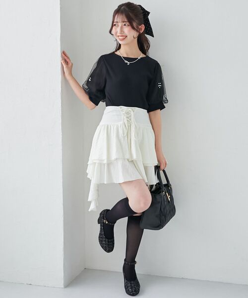 MAJESTIC LEGON（マジェスティックレゴン）の「ふかふかクッションパンプス（パンプス・レディース・グレイッシュベージュ/ブラック/ブラック系その他2/ブラック系その他/ネイビー/アイボリー/ホワイト系その他2/ブラック系その他3・SMALL/MEDIUM/LARGE/X-LARGE/XXL）」の10枚目の写真