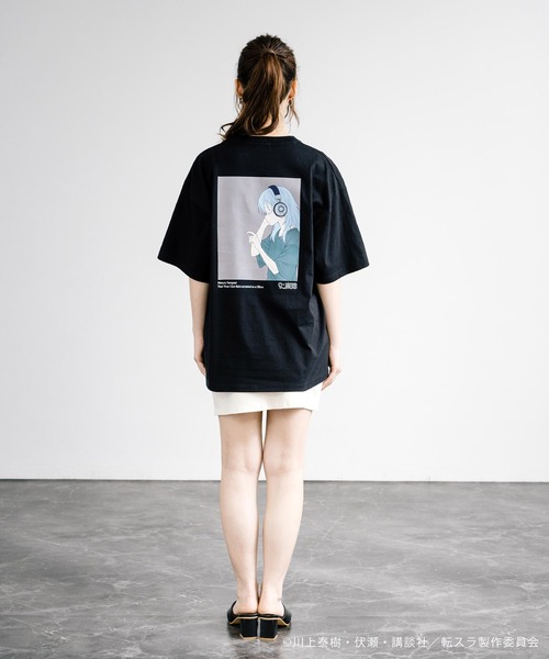 Rocky Monroe（ロッキーモンロー）の「アニメコラボ 限定 オリジナルイラスト  転生したらスライムだった件 「リムル」オーバーサイズバックプリント半袖Tシャツ/カットソー（Tシャツ/カットソー・メンズ・ベージュ/ネイビー/ホワイト/ブルー/ブラック・M/L/XL）」の22枚目の写真