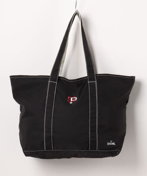 ＪＵＧＬＡＮＳ（ユグランス）の「【SPALDING】COLLEGE TOTE BAG / スポルディング 底面ロゴ トートバッグ（トートバッグ・メンズ・ブラック/ネイビー/ワイン・FREE）」の2枚目の写真