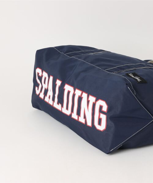 ＪＵＧＬＡＮＳ（ユグランス）の「【SPALDING】COLLEGE TOTE BAG / スポルディング 底面ロゴ トートバッグ（トートバッグ・メンズ・ブラック/ネイビー/ワイン・FREE）」の5枚目の写真