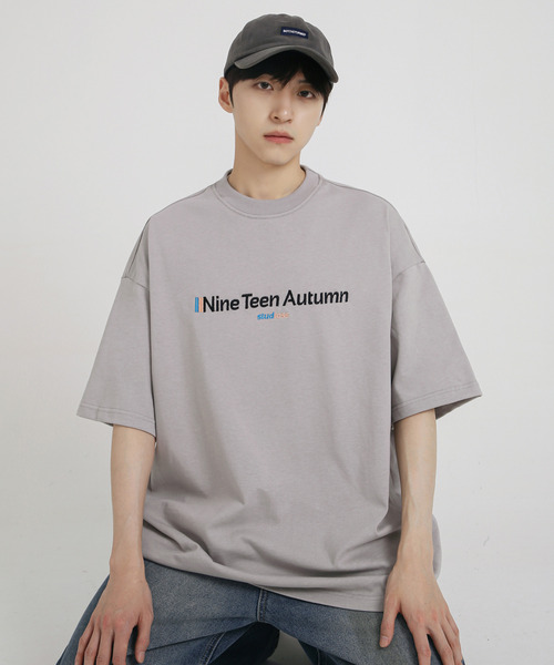 セール】【NIGHTEEN AUTUMN】フロント 刺繍 ベーシックロゴ T
