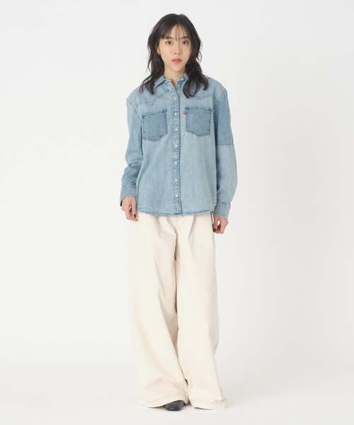 Levi's（リーバイス）の「Levi's/リーバイス TEODORA WESTERN SHIRT *CLEAN C（シャツ/ブラウス・レディース・ブルー・M/S/XS）」の4枚目の写真