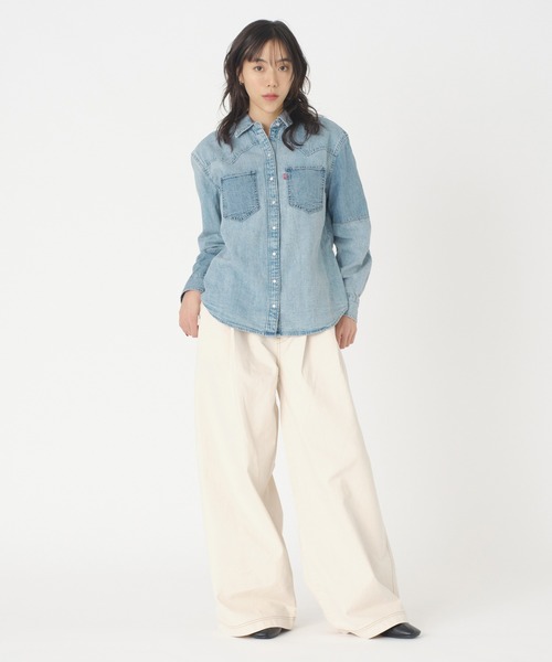 Levi's（リーバイス）の「Levi's/リーバイス TEODORA WESTERN SHIRT *CLEAN C（シャツ/ブラウス・レディース・ブルー・M/S/XS）」の5枚目の写真