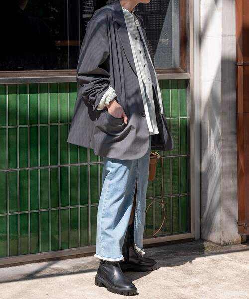 FREAK'S STORE（フリークスストア）の「ベーシック フリルリボンブラウス（シャツ/ブラウス・レディース・オフホワイト/グリーン/チャコール・ﾌﾘ-）」の21枚目の写真