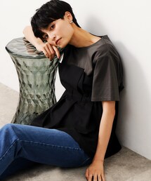 OPAQUE.CLIP | ビスチェドッキングカットソー【洗濯機洗い可】(Tシャツ/カットソー)