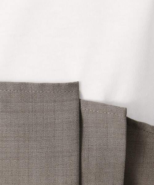 OPAQUE.CLIP(オペークドットクリップ)の「◆ビスチェドッキングカットソー【洗濯機洗い可】(Tシャツ/カットソー・レディース・グレー系4/ブラック系4/ベージュ系4・38/40/42)」の7枚目の写真