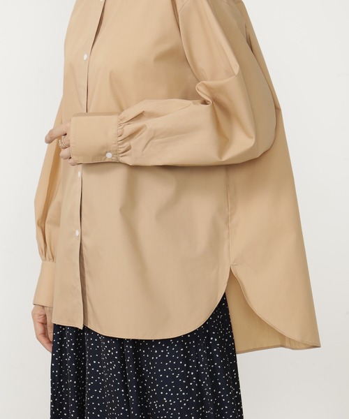 FOUND GOOD（ファウンドグッド）の「UVソデギャザーシャツLS（シャツ/ブラウス・レディース・ベージュ/ブルー系5/ホワイト系5・L/M/S）」の10枚目の写真