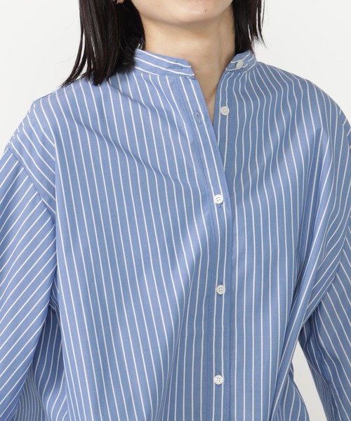 FOUND GOOD（ファウンドグッド）の「UVソデギャザーシャツLS（シャツ/ブラウス・レディース・ベージュ/ブルー系5/ホワイト系5・L/M/S）」の14枚目の写真