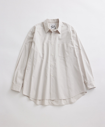 ガーメントダイ オーバーサイズ レギュラーカラー シャツ / ロングシーズン着用可能