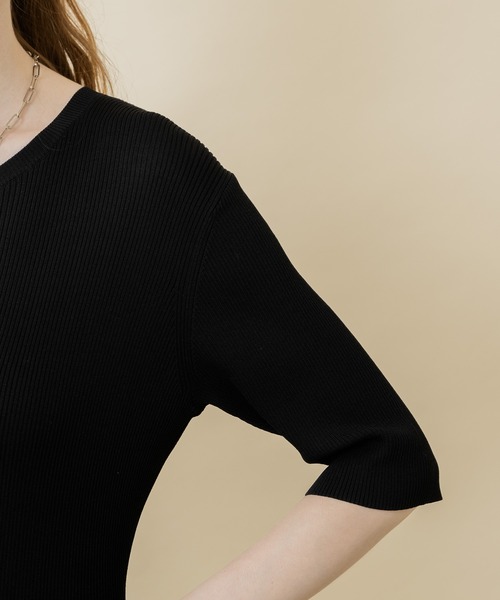 ROSIEE(ロージー)の「ROSIEE 異素材ドッキングコクーンワンピース(ワンピース・レディース・グレイッシュベージュ/カーキ・FREE)」の21枚目の写真