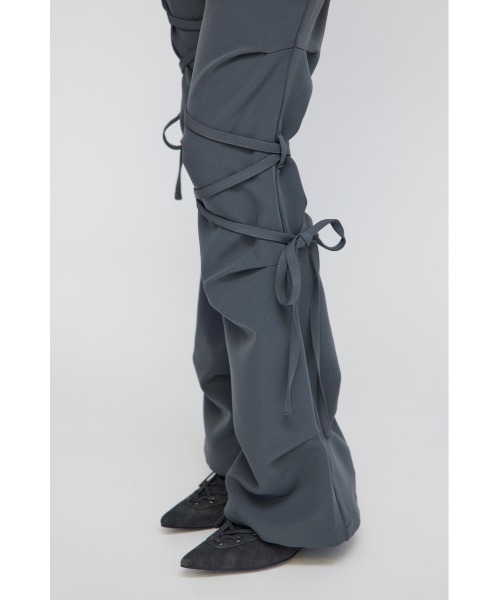 セール】ASYMMETRY RIBON フレアパンツ（スラックス）｜LAGUA GEM