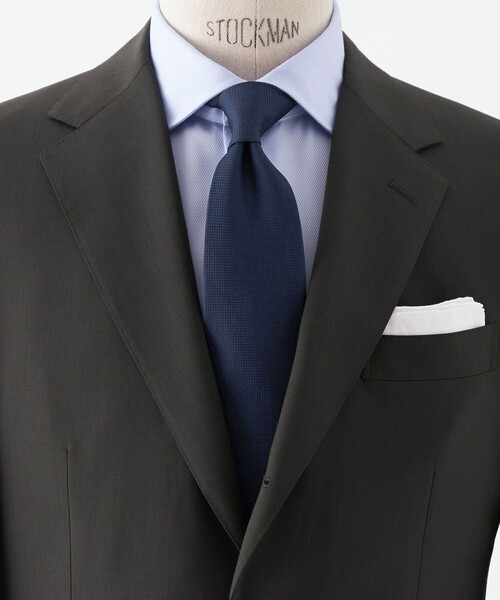 green label relaxing(グリーンレーベルリラクシング)の「GLR ジャパンヴィンテージ 8.0cm ソリッド ネクタイ(ネクタイ・メンズ・ロイヤルブルー/オレンジ/ベージュ/オリーブ/ダークグレー/ワインレッド/ダークブラウン/ネイビー・FREE)」の5枚目の写真