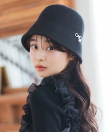 WILLSELECTION | リボンブローチ付きウールバケットハット【WILLSELECTION ウィルセレクション】(ハット)