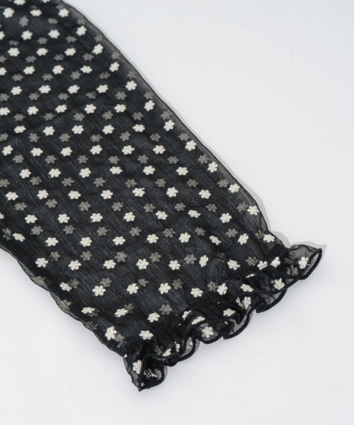 flower(フラワー)の「シアーフラワーブラウス(シャツ/ブラウス・レディース・コーラル/ブラック・FREE)」の20枚目の写真