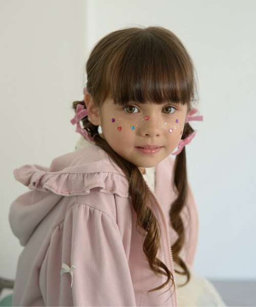 Lycee mine（リセマイン）の「ベロアリボンヘアクリップ6Pセット（バレッタ/ヘアクリップ・キッズ・レッド/ブラック/ピンク/モスグリーン/ブラウン・F）」の7枚目の写真