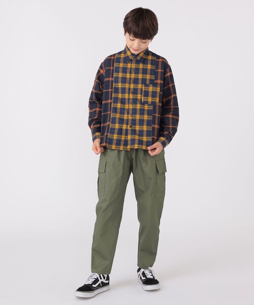 SHIPS(シップス)の「SHIPS KIDS:140~160cm / バルーン カーゴ パンツ(カーゴパンツ・キッズ・ブラウン系その他/オリーブ・160/140/150)」の6枚目の写真